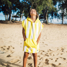 Load image into Gallery viewer, DOCK &amp; BAY Quick-dry Kids Poncho Hooded Towel 100% Recycled Mini Cabana - Boracay Yellow