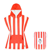 Load image into Gallery viewer, DOCK &amp; BAY Quick-dry Kids Poncho Hooded Towel 100% Recycled Mini Cabana - Waikiki Coral