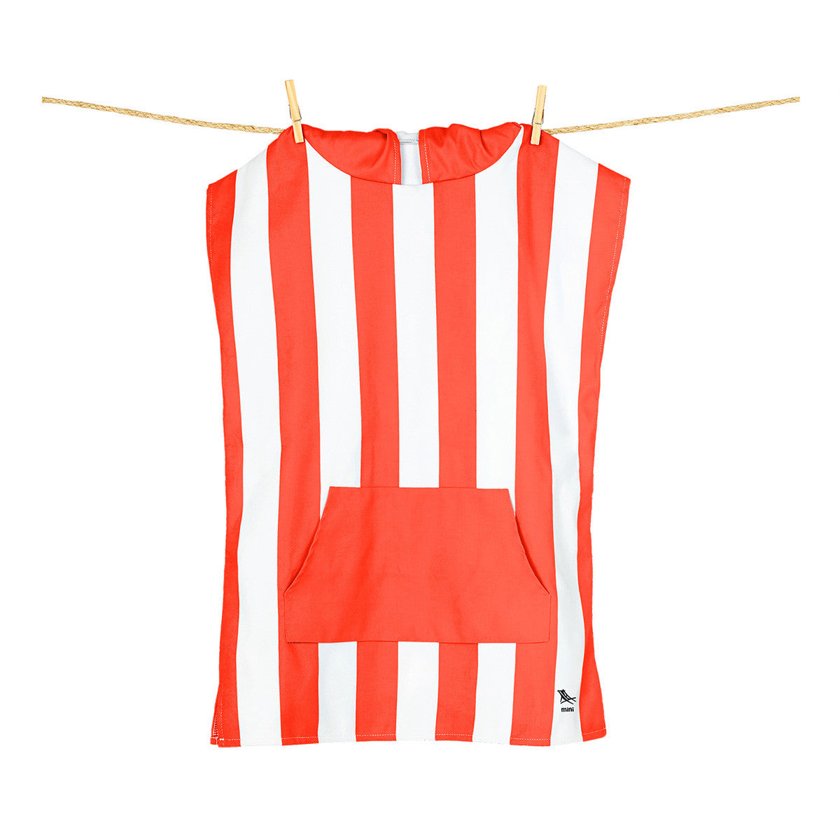 Load image into Gallery viewer, DOCK &amp; BAY Quick-dry Kids Poncho Hooded Towel 100% Recycled Mini Cabana - Waikiki Coral