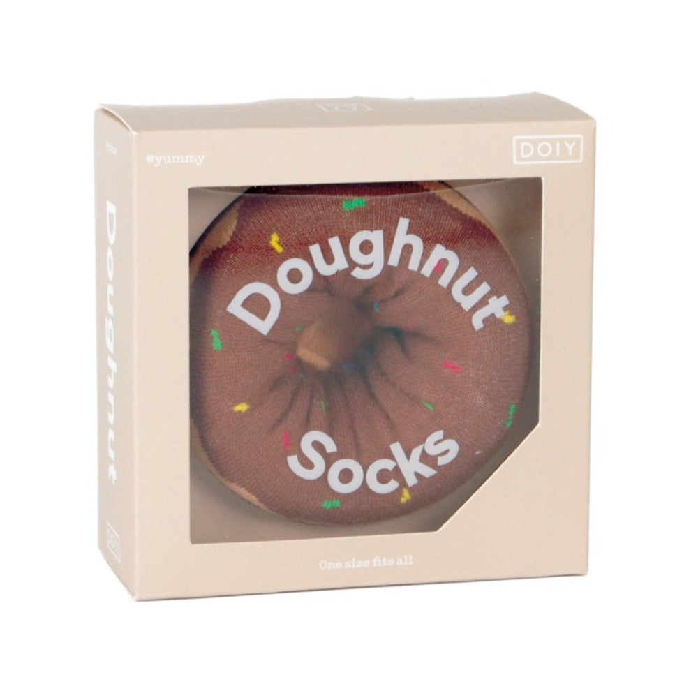 Load image into Gallery viewer, DOIY Socks - Doughnut Brown