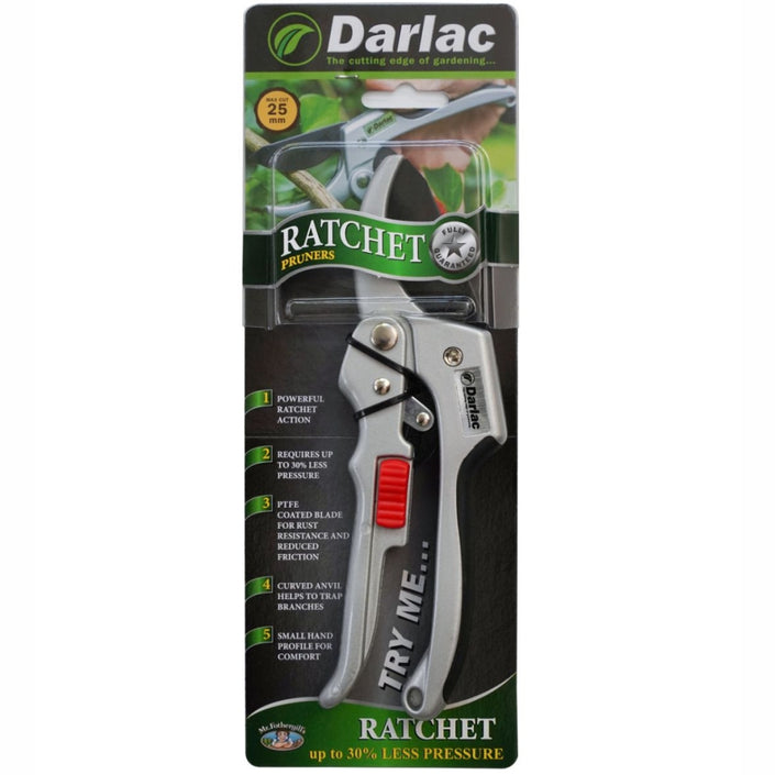 DARLAC Super Classic Ratchet Pruner Secateurs - Anvil
