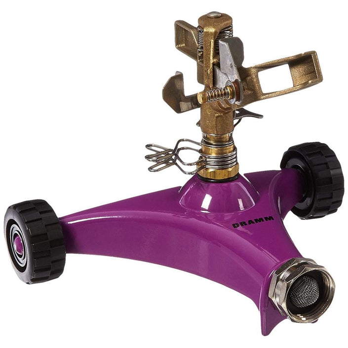 DRAMM ColourStorm Wheeled Impulse Garden Sprinkler - Berry / Violet