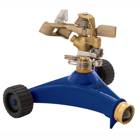 DRAMM ColourStorm Wheeled Impulse Garden Sprinkler - Blue