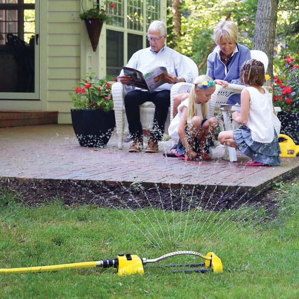 Load image into Gallery viewer, DRAMM ColourStorm Oscillating Garden Sprinkler - Green