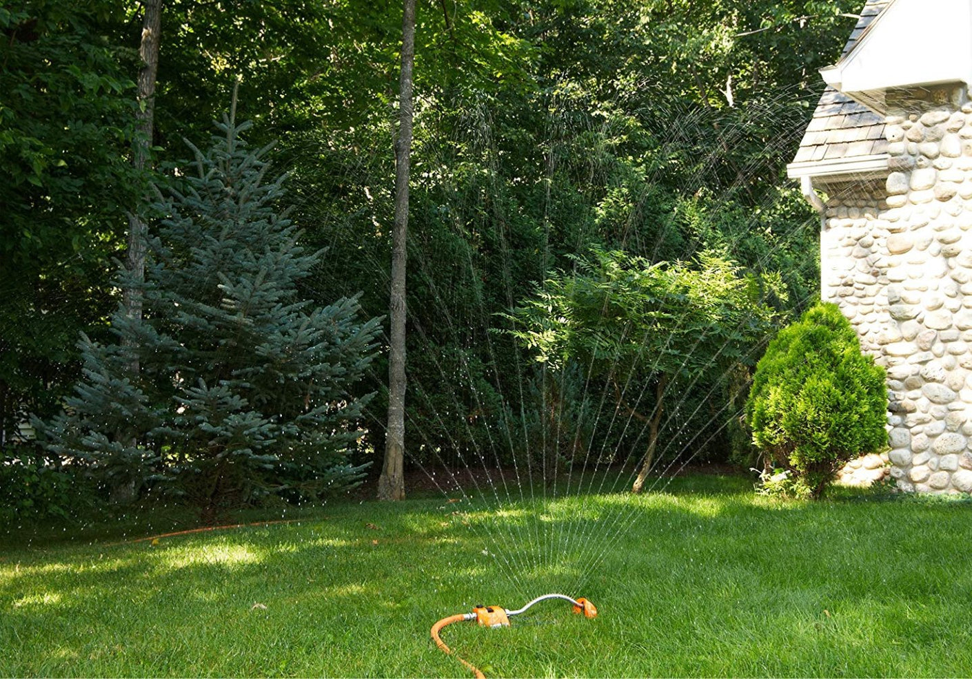 Load image into Gallery viewer, DRAMM ColourStorm Oscillating Garden Sprinkler - Green