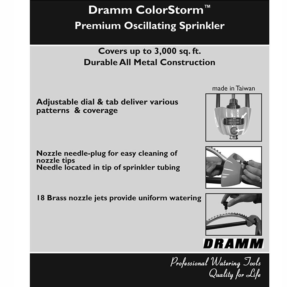 Load image into Gallery viewer, DRAMM ColourStorm Oscillating Garden Sprinkler - Yellow