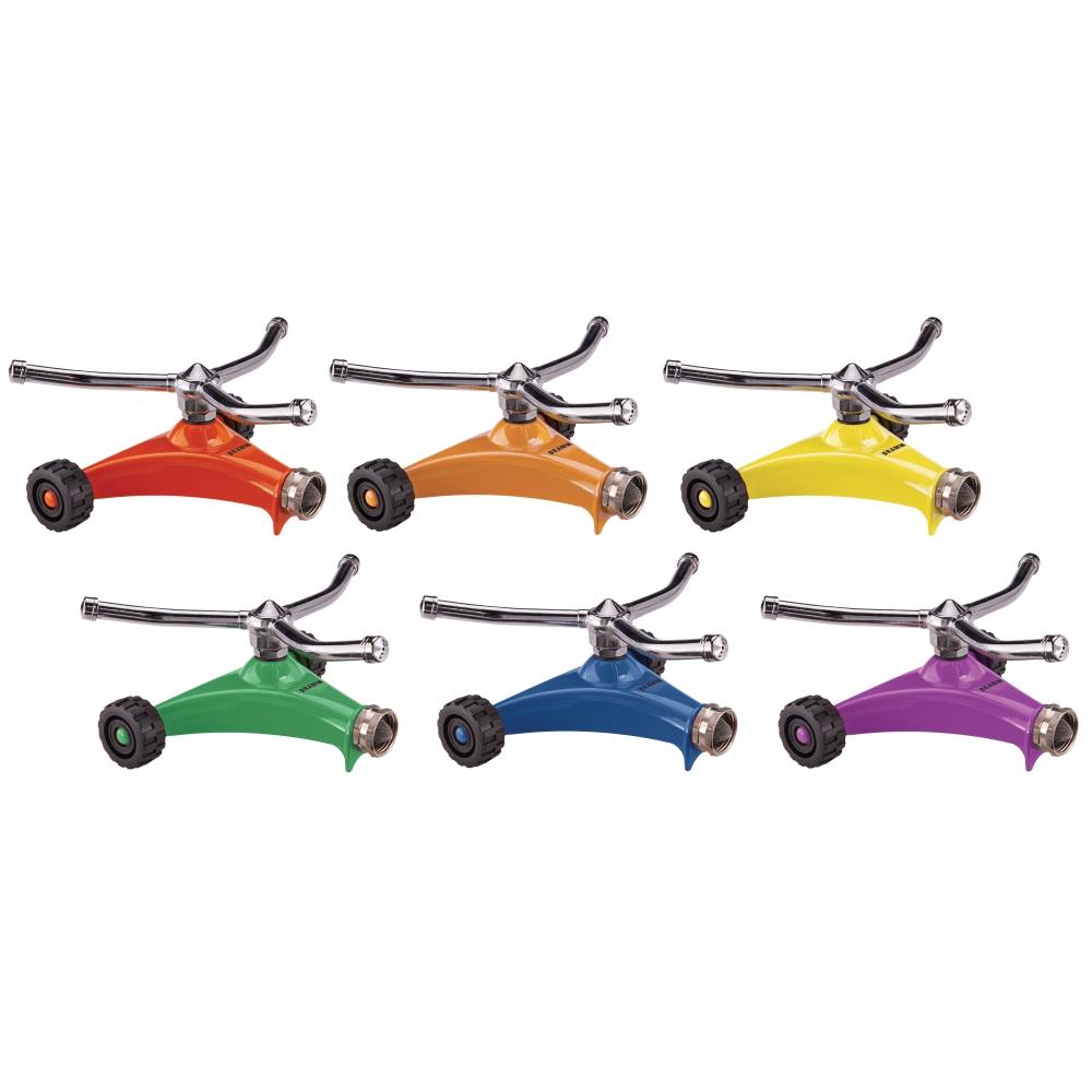 Load image into Gallery viewer, DRAMM ColourStorm Whirling 3 arm Garden Sprinkler - Berry / Violet