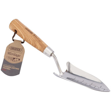 DRAPER TOOLS Expert Heritage Range Transplanting Trowel - Light Ash Handle