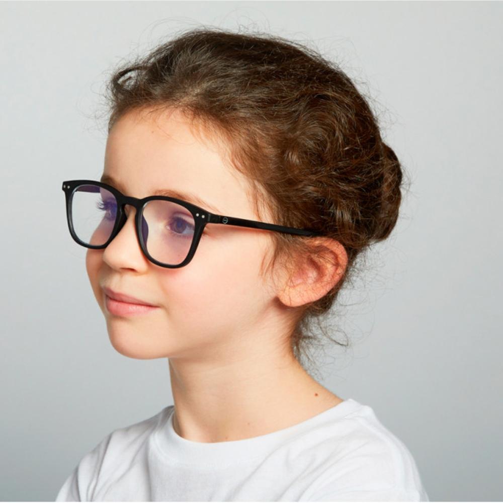 Load image into Gallery viewer, IZIPIZI PARIS SCREEN Glasses Junior Kids STYLE #E - Black (5-10 YEARS)