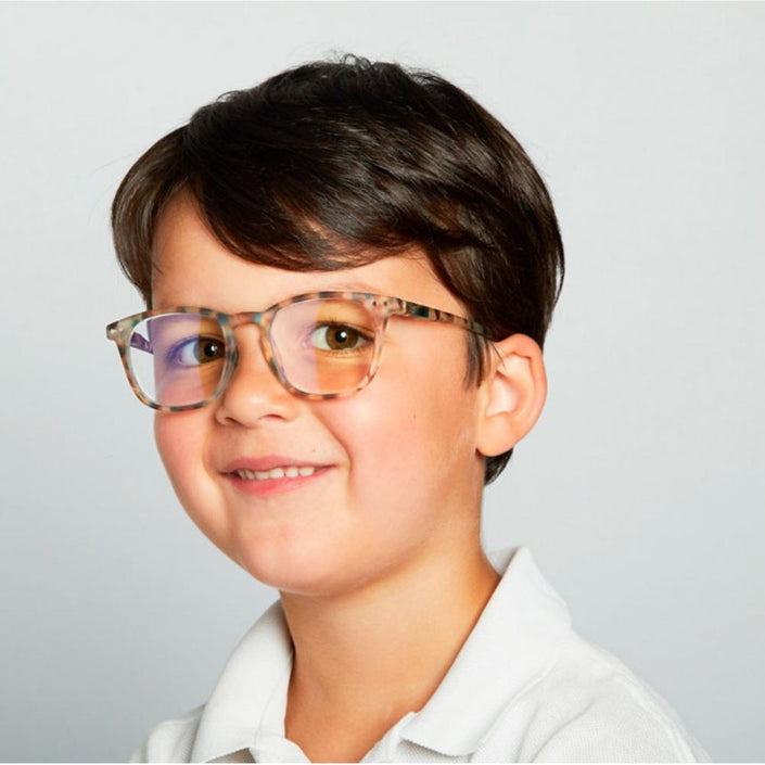 IZIPIZI PARIS SCREEN Glasses Junior Kids STYLE #E - Blue Tortoise (3-10 YEARS)