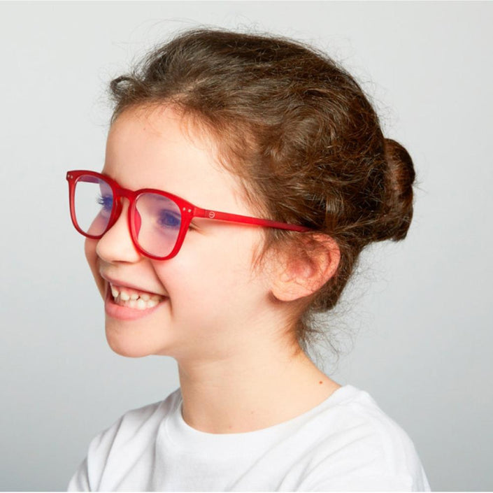 IZIPIZI PARIS SCREEN Glasses Junior Kids STYLE #E - Red (3-10 YEARS)
