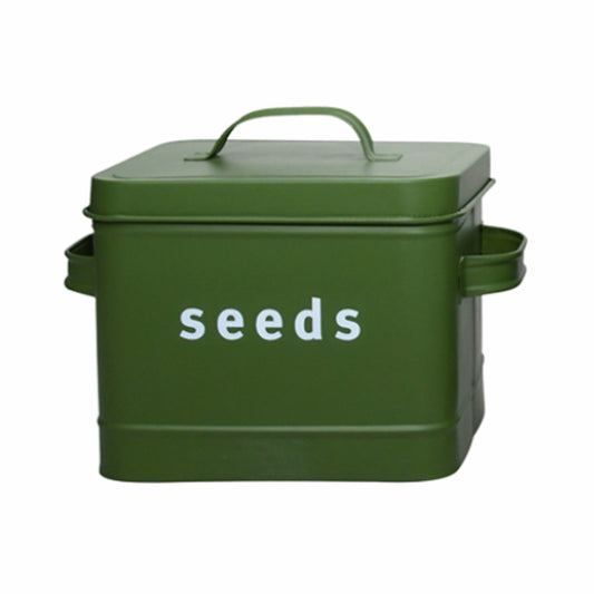 ESSCHERT DESIGN 'Green Shades' Seed Tin - Leaf Green