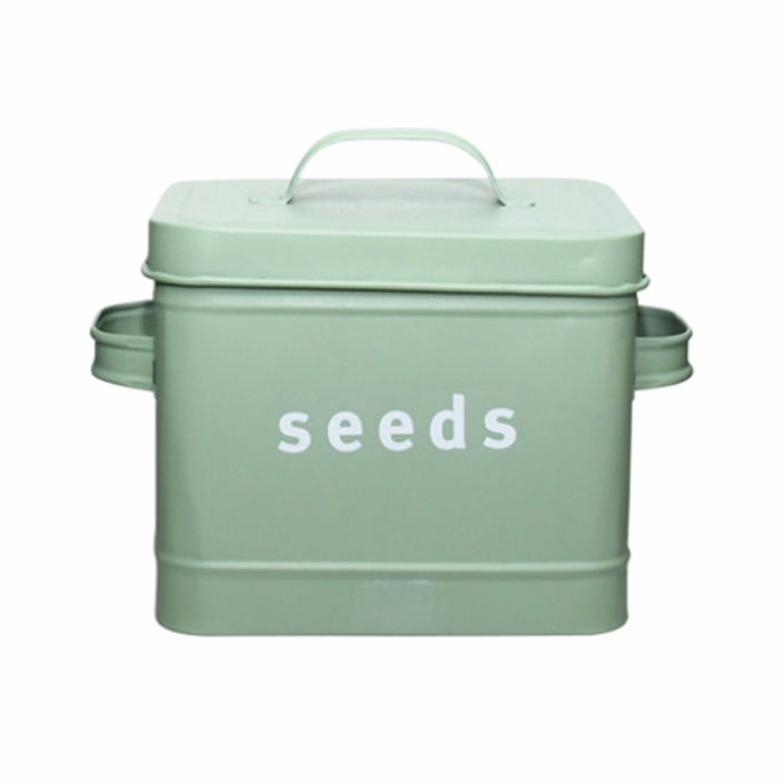 ESSCHERT DESIGN 'Green Shades' Seed Tin - Sage Green