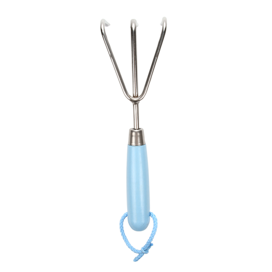 ESSCHERT DESIGN 'Blue Shades' Hand Rake / Cultivator - Sky Blue