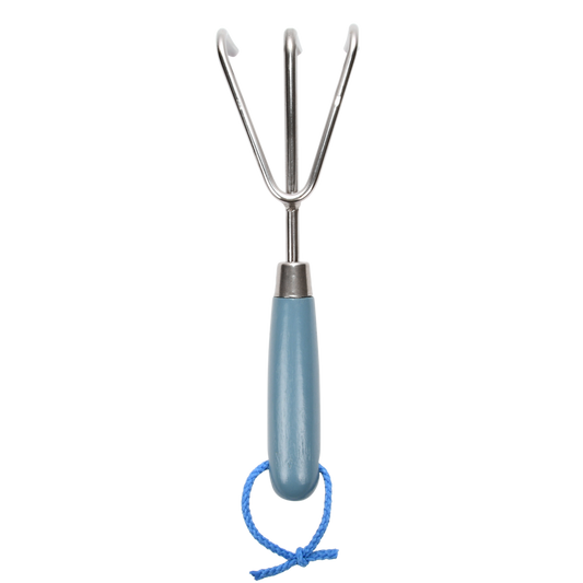 ESSCHERT DESIGN 'Blue Shades' Hand Rake / Cultivator - Dusty Blue