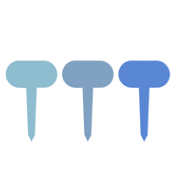 ESSCHERT DESIGN 'Blue Shades' Plant Labels - Set of 6