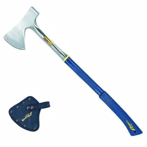 ESTWING 26" Camper's Axe with Sheath - Nylon Vinyl Shock Reduction Grip