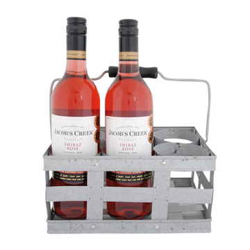 ESSCHERT DESIGN Aged Zinc Bottle Holder