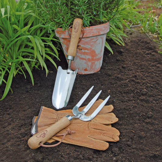 ESSCHERT DESIGN Stainless Steel Garden Set