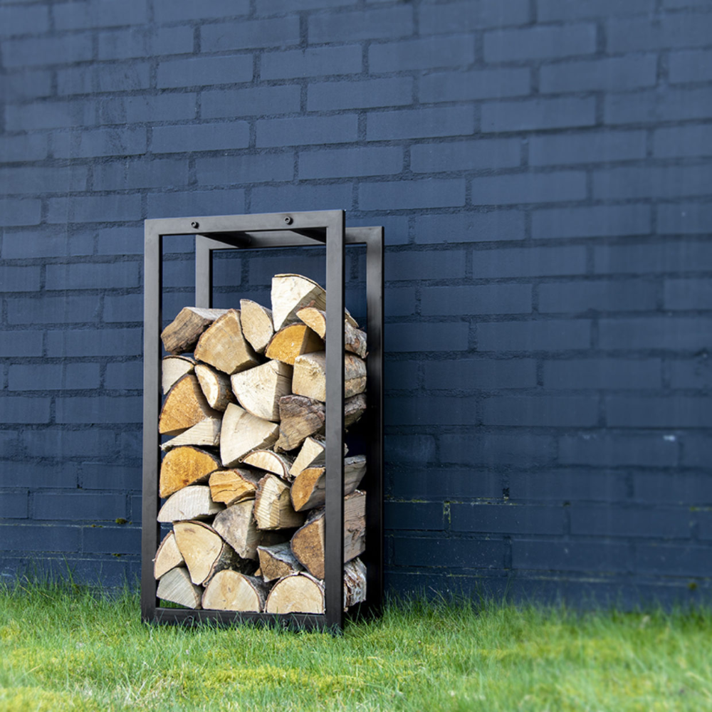 Load image into Gallery viewer, ESSCHERT DESIGN Black Log Rack - Medium