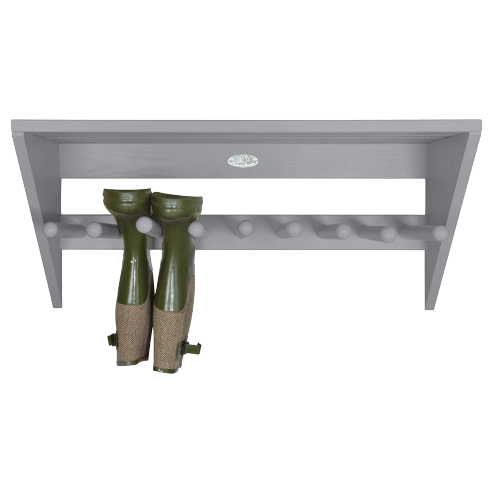 ESSCHERT DESIGN Wooden Wall Mounted Boot Rack - Grey