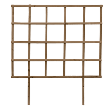 ESSCHERT DESIGN Wooden Garden Bed Trellis - Brown