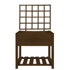ESSCHERT DESIGN Wooden Garden Bed Trellis - Brown