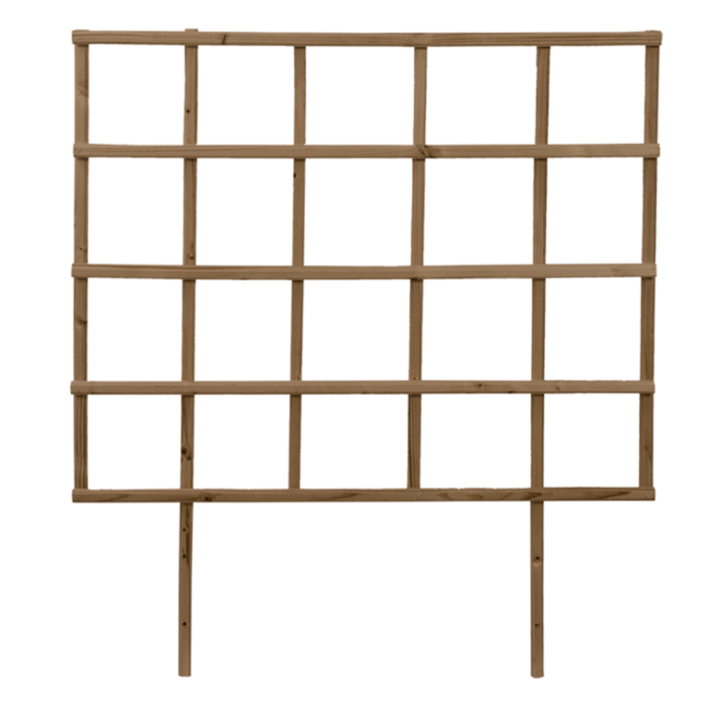 Load image into Gallery viewer, ESSCHERT DESIGN Wooden Garden Bed Trellis - Brown