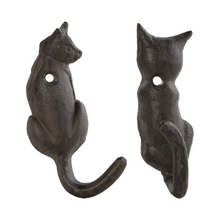 Load image into Gallery viewer, ESSCHERT DESIGN Cat Tail Wall Hook - Set of 2