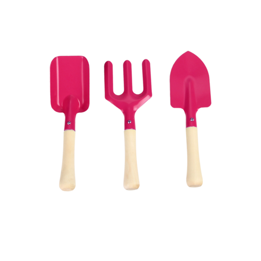 ESSCHERT DESIGN Children's Tools Set of 3 - Pink