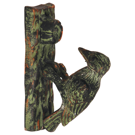 ESSCHERT DESIGN Cast Iron Door Knocker - Woodpecker