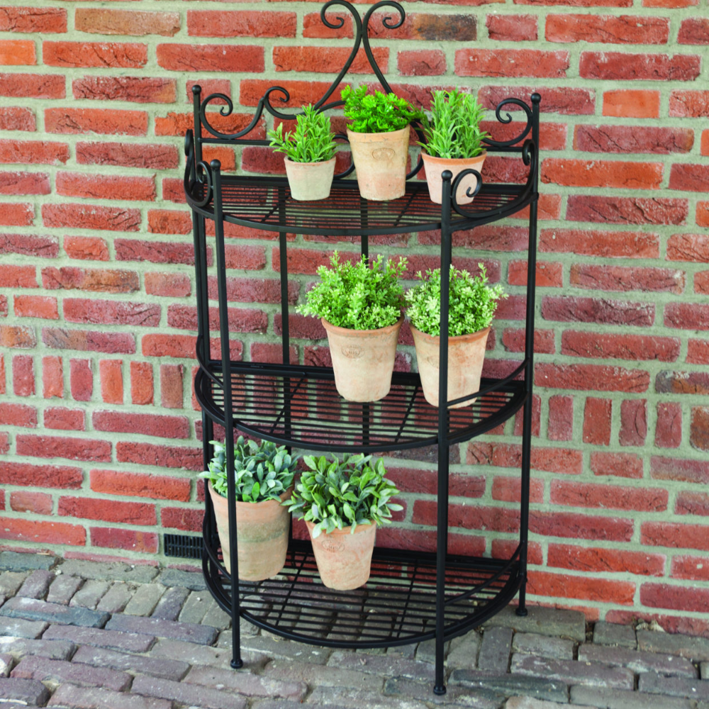 Load image into Gallery viewer, ESSCHERT DESIGN Etagere Frame Half Round Folding