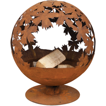 ESSCHERT DESIGN Fire Ball Pre-Rusted Laser Cut - Leaves **Limited Stock**