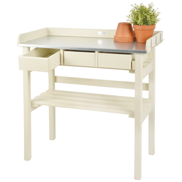 ESSCHERT DESIGN Garden Work Bench - White **Limited Stock Seconds**