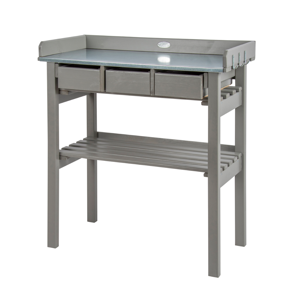 Load image into Gallery viewer, ESSCHERT DESIGN Garden Work Bench - Grey **Clearance Seconds**