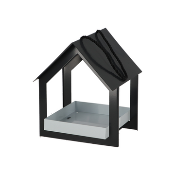 ESSCHERT DESIGN Hanging Bird Feeder - Dark Grey/White