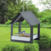 ESSCHERT DESIGN Hanging Bird Feeder - Dark Grey/White