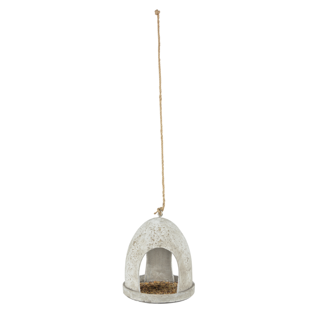 Load image into Gallery viewer, ESSCHERT DESIGN Round Hanging Bird Feeder - Aged Resin