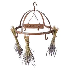 Load image into Gallery viewer, ESSCHERT DESIGN Herb &amp; Flower Drying Rack With Hanging Sign