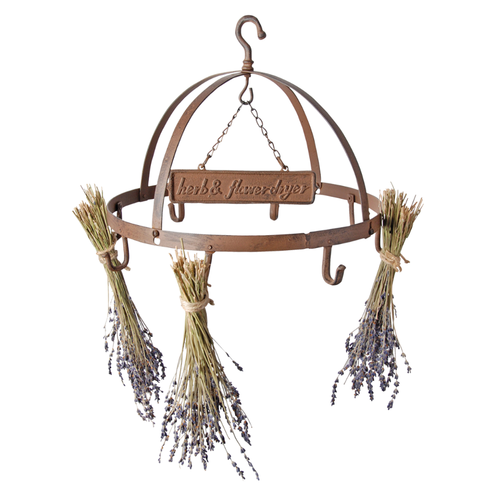 Load image into Gallery viewer, ESSCHERT DESIGN Herb &amp; Flower Drying Rack With Hanging Sign