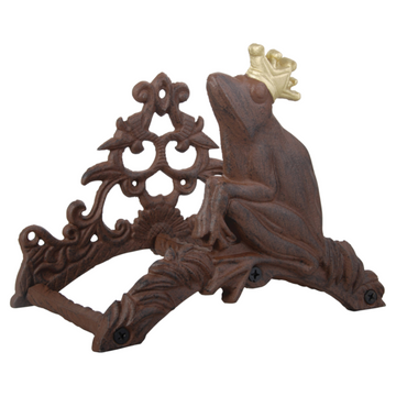 ESSCHERT DESIGN Antique Rust Hose Holder - Frog King