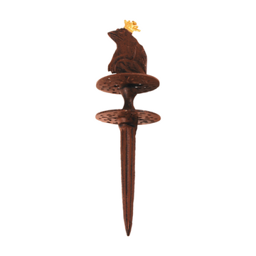ESSCHERT DESIGN Antique Rust Hose Guide - Frog King
