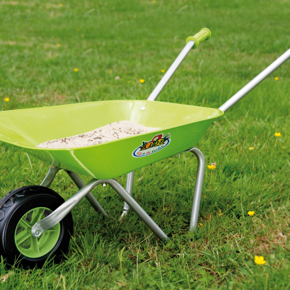 Load image into Gallery viewer, ESSCHERT DESIGN Children&#39;s Wheelbarrow - Woodland Green