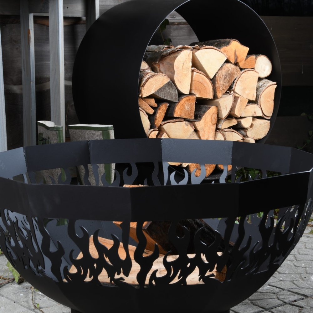 Load image into Gallery viewer, ESSCHERT DESIGN Round Steel Log Rack