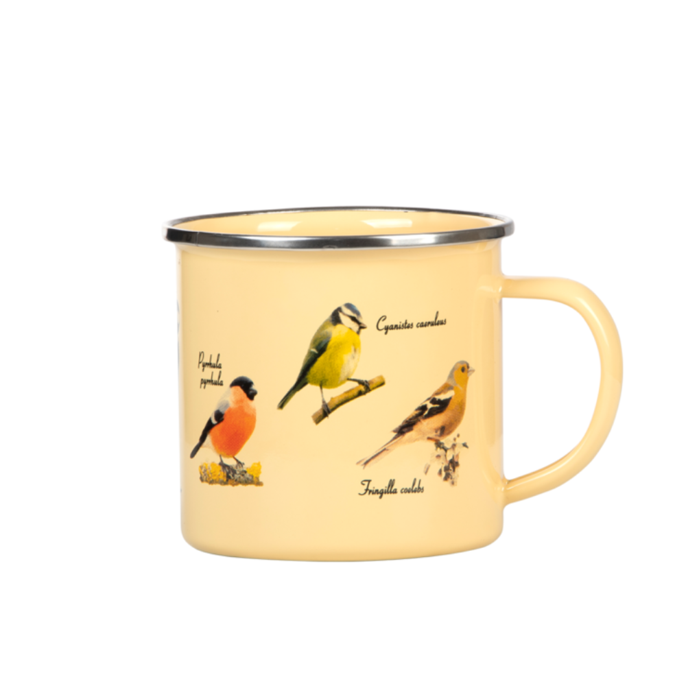 ESSCHERT DESIGN Enamel Mug - Birds