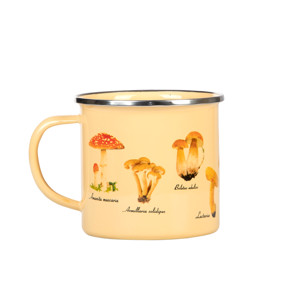 Load image into Gallery viewer, ESSCHERT DESIGN Enamel Mug - Mushrooms