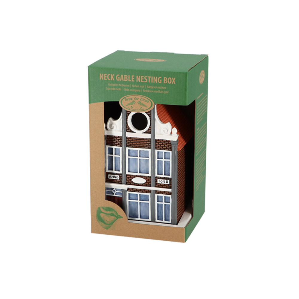 Load image into Gallery viewer, ESSCHERT DESIGN Canal Side House Nesting Box - Neck Gable