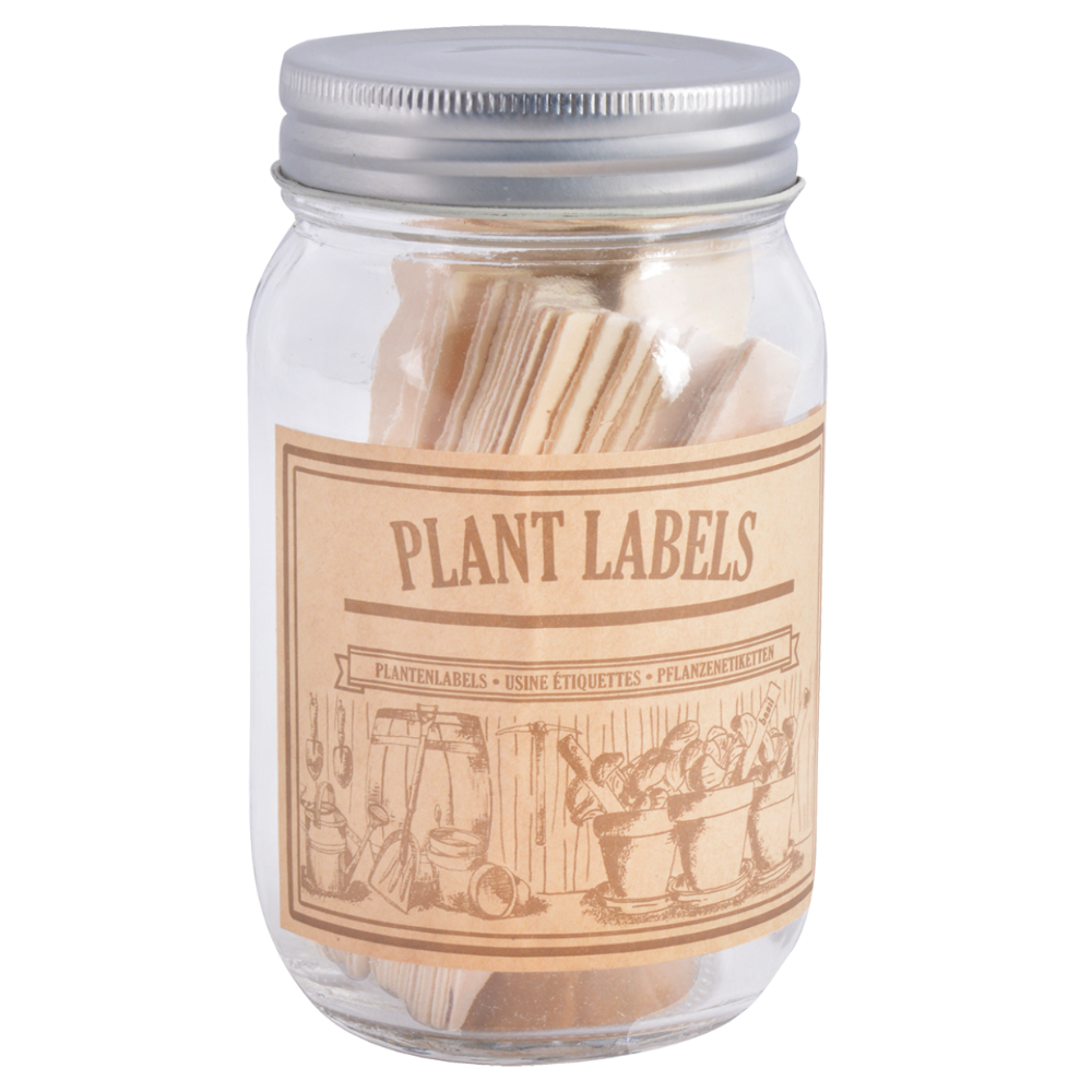 ESSCHERT DESIGN Wooden Labels With Jar