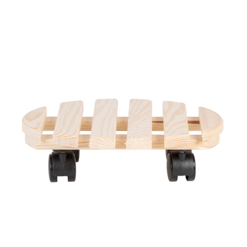 ESSCHERT DESIGN Wooden Plant Trolley Round - Large