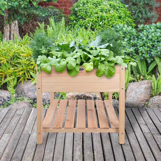 ESSCHERT DESIGN Wooden Raised Garden Bed - Extra Large
